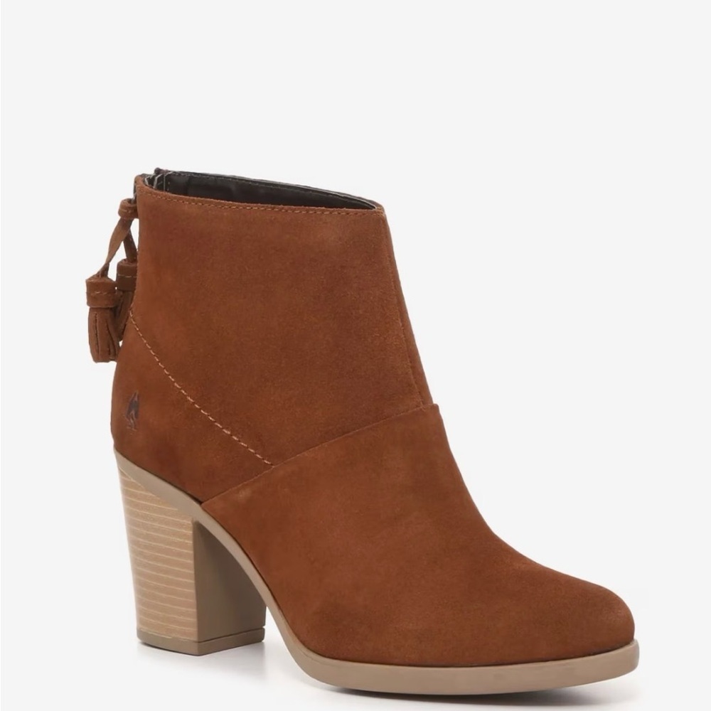 Hush Puppies Tan Suede Ankle Boots - Picture 2 of 8